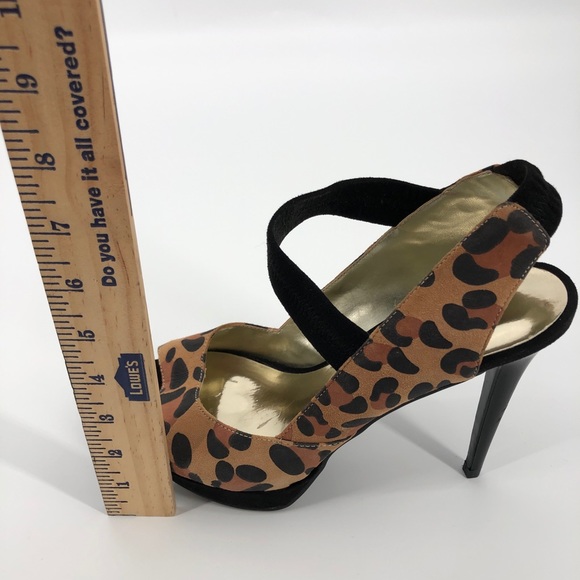 Carlos Santana Leopard Stiletto Heels Size 8.5M - Picture 8 of 11